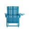 Flash Furniture Blue Adirondack Chair with Ottoman and Cupholder LE-HMP-1045-110-BL-GG - alternate 4